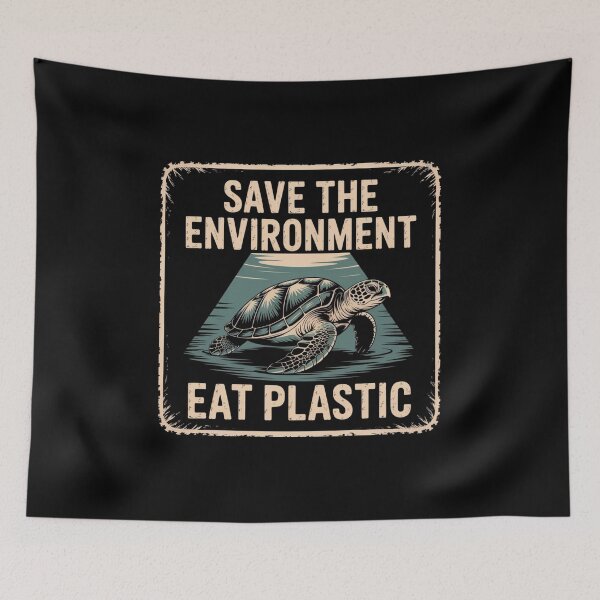 Item preview, Save the Environment, Eat Plastic designed and sold by teevoxx.
