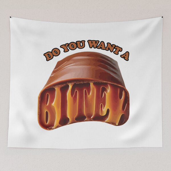 Item preview, Do You Want a Bite – Chocolate Caramel Typography Funny Food Design designed and sold by beerkee.