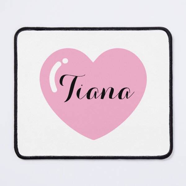 Item preview, Tiana Name with Pink Heart designed and sold by Monika Howarth.