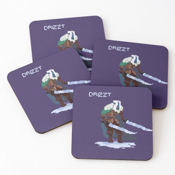 Item preview, Drizzt pixel art designed and sold by calebfairchild.