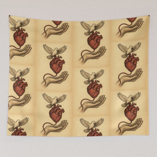 Item preview, Give Life | Blood Donor Symbolic Art | Heart and Dove Illustration designed and sold by ReyDeLaCalle.