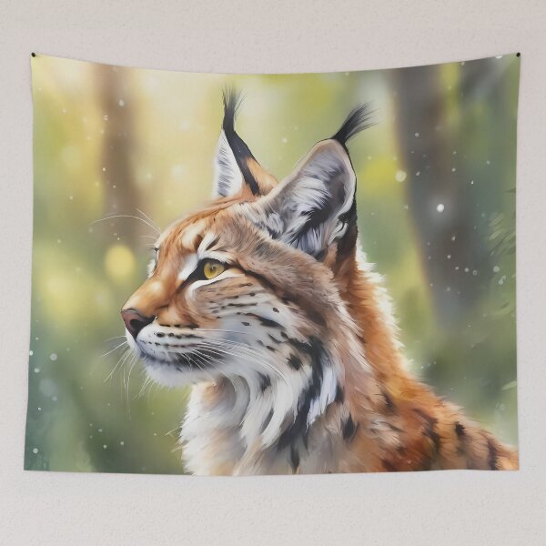 Item preview, Lynx in Forest designed and sold by CalmnessbyChoice.