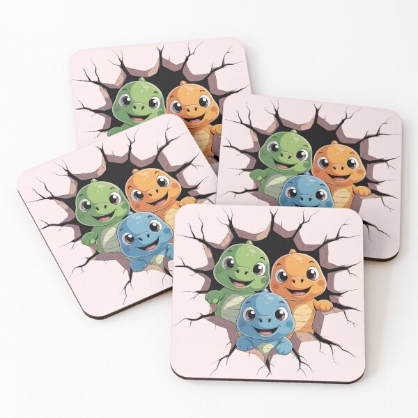 Item preview, Cute Baby Dinosaurs Breaking Through Wall designed and sold by NewAspect.