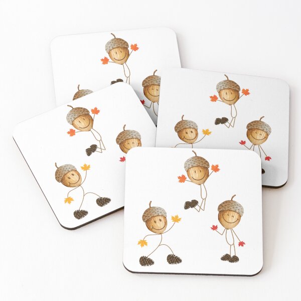 Item preview, Cute Acorn Friends | Autumn | Fall | Happy | I Love Fall designed and sold by SunandShade.