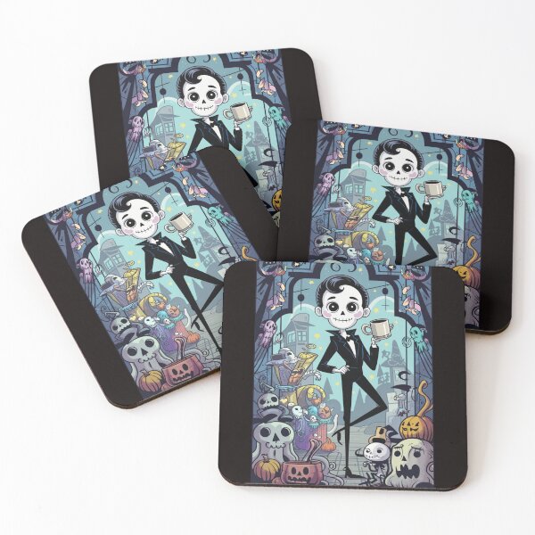 Item preview, Cute Halloween Skeleton Coffee Lover Spooky Cartoon  designed and sold by Cafe-Color.