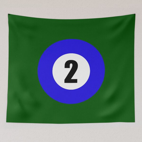 Item preview, Number Two 2 Ball Design Logo Pool Billiards  designed and sold by Lartheviking.