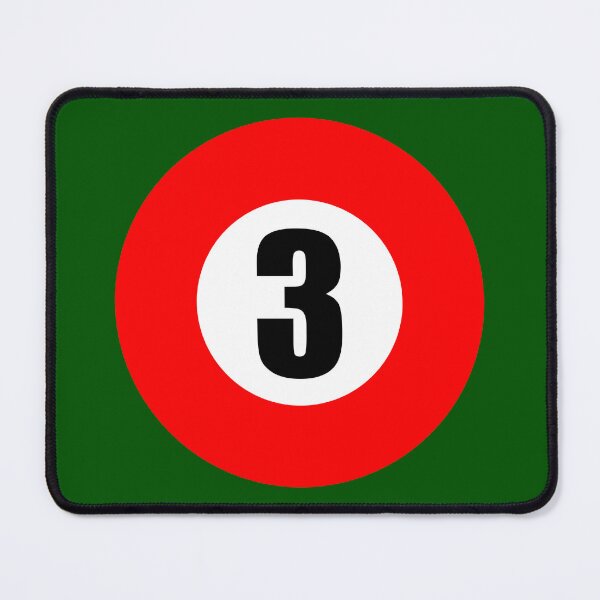 Item preview, Number Three 3 Ball Design Logo Pool Billiards  designed and sold by Lartheviking.