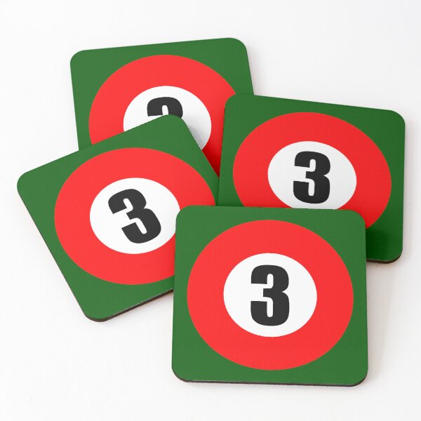 Item preview, Number Three 3 Ball Design Logo Pool Billiards  designed and sold by Lartheviking.