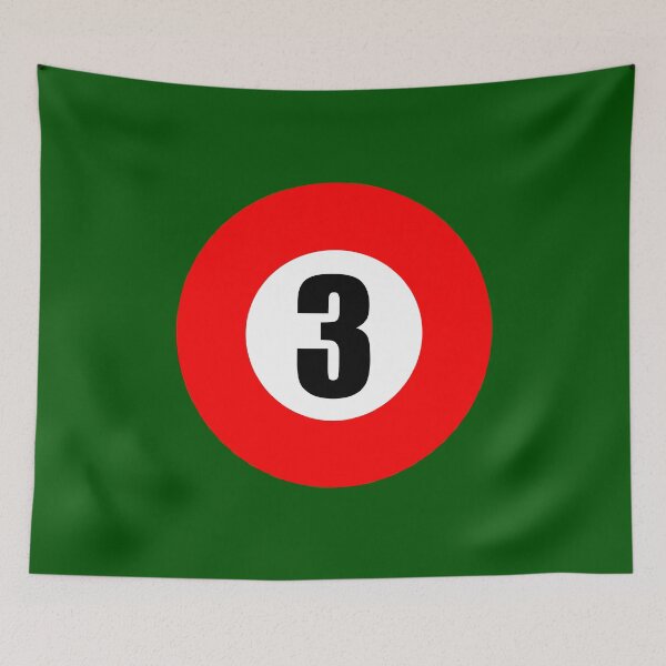 Item preview, Number Three 3 Ball Design Logo Pool Billiards  designed and sold by Lartheviking.