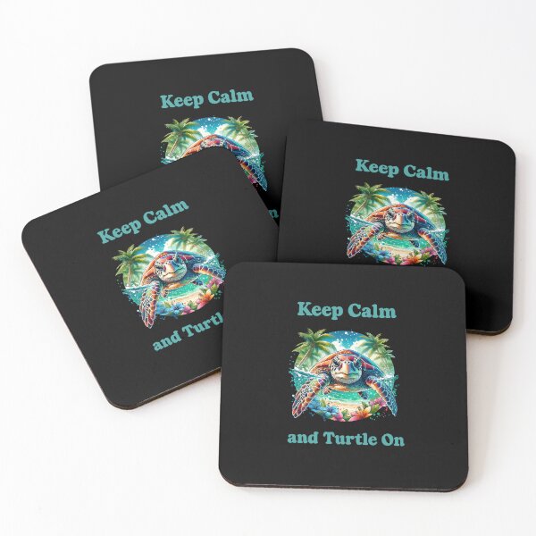 Item preview, Keep Calm and Turtle On – Funny Turtle Lover Design designed and sold by Maggiepeshop.