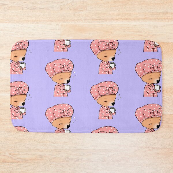 Item preview, Sleepy Pudu Little Deer in the Morning Waking Up with Matcha Latte designed and sold by Amy Caves.