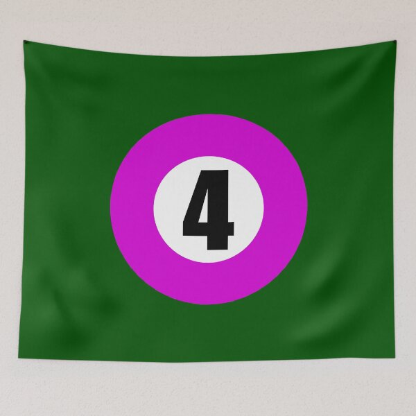 Item preview, Number Four 4 Ball Design Logo Pool Billiards  designed and sold by Lartheviking.