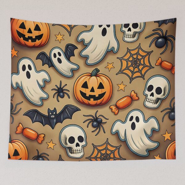Item preview, Halloween Pattern designed and sold by ArtFactoryAI.