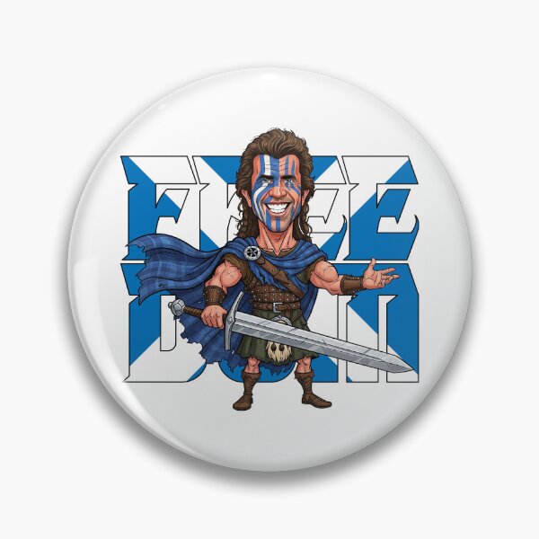 Item preview, Funny caricature Freedom Braveheart Mel Gibson designed and sold by vectorlove.