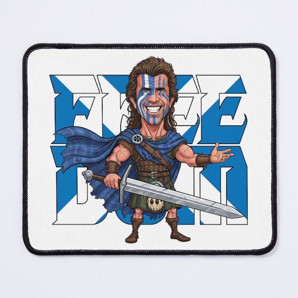 Item preview, Funny caricature Freedom Braveheart Mel Gibson designed and sold by vectorlove.