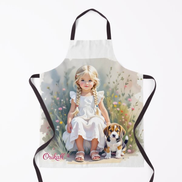 Item preview, Friends a Girl and her Beagle Puppy designed and sold by HippieWorks.