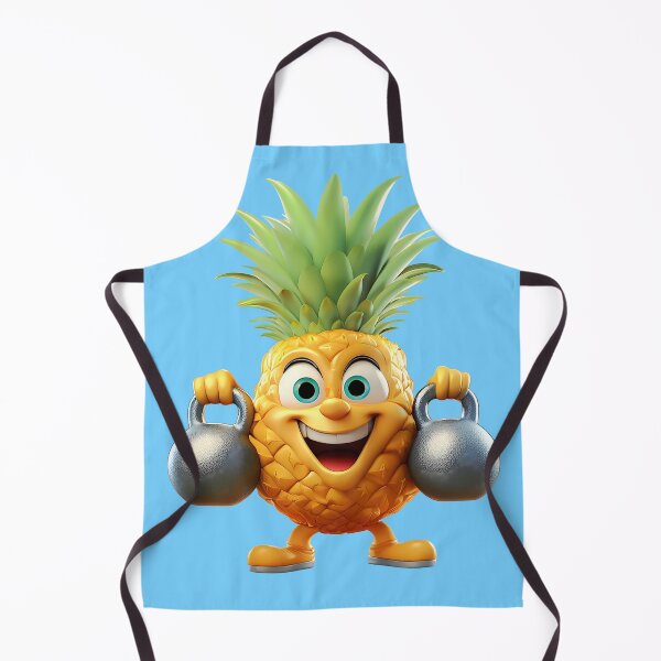 Item preview, Funny Cartoon Pineapple Bodybuilder – Muscular Gym Fruit Character designed and sold by Vrixat.