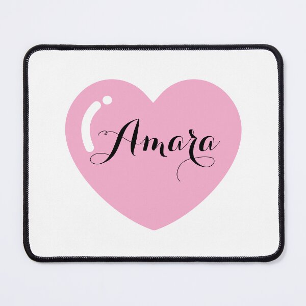Item preview, Amara Name with Pink Heart  designed and sold by Monika Howarth.