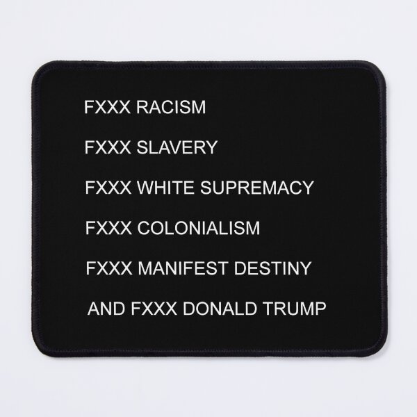 Item preview, FXXX Racism and FDT (censored version) designed and sold by Abbelin Rose.