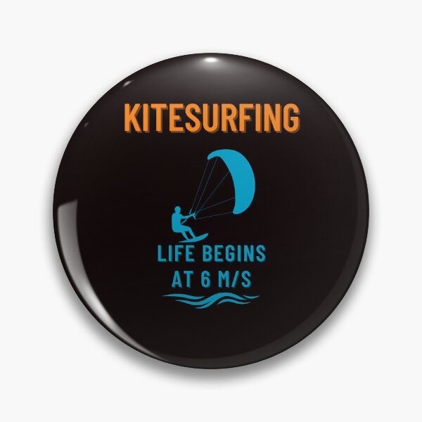Item preview, Funny Kitesurfing Tee - Life Begins at 6 m/s | Gift for Kiteboard & Beach Lovers designed and sold by MojNetSerwis WWK.