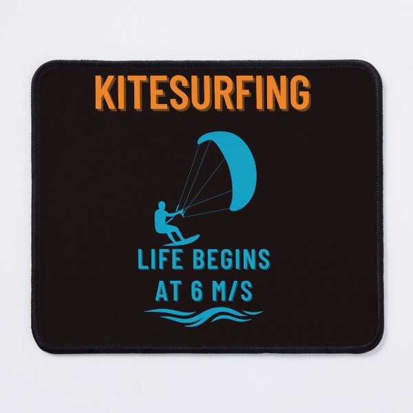 Item preview, Funny Kitesurfing Tee - Life Begins at 6 m/s | Gift for Kiteboard & Beach Lovers designed and sold by MojNetSerwis WWK.