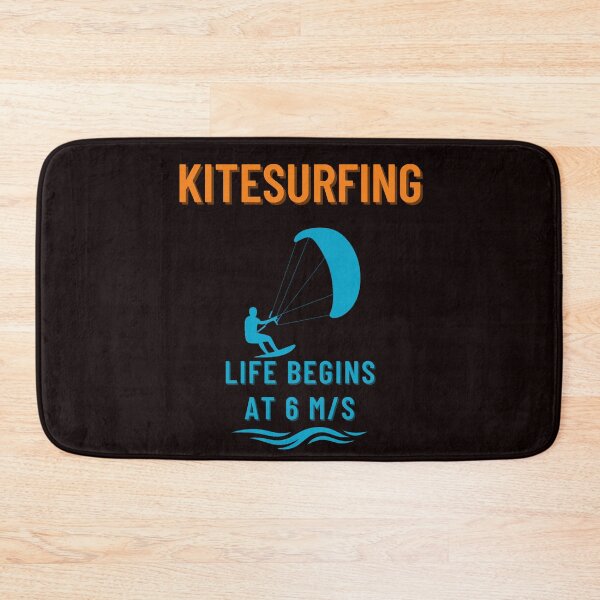 Item preview, Funny Kitesurfing Tee - Life Begins at 6 m/s | Gift for Kiteboard & Beach Lovers designed and sold by MojNetSerwis WWK.