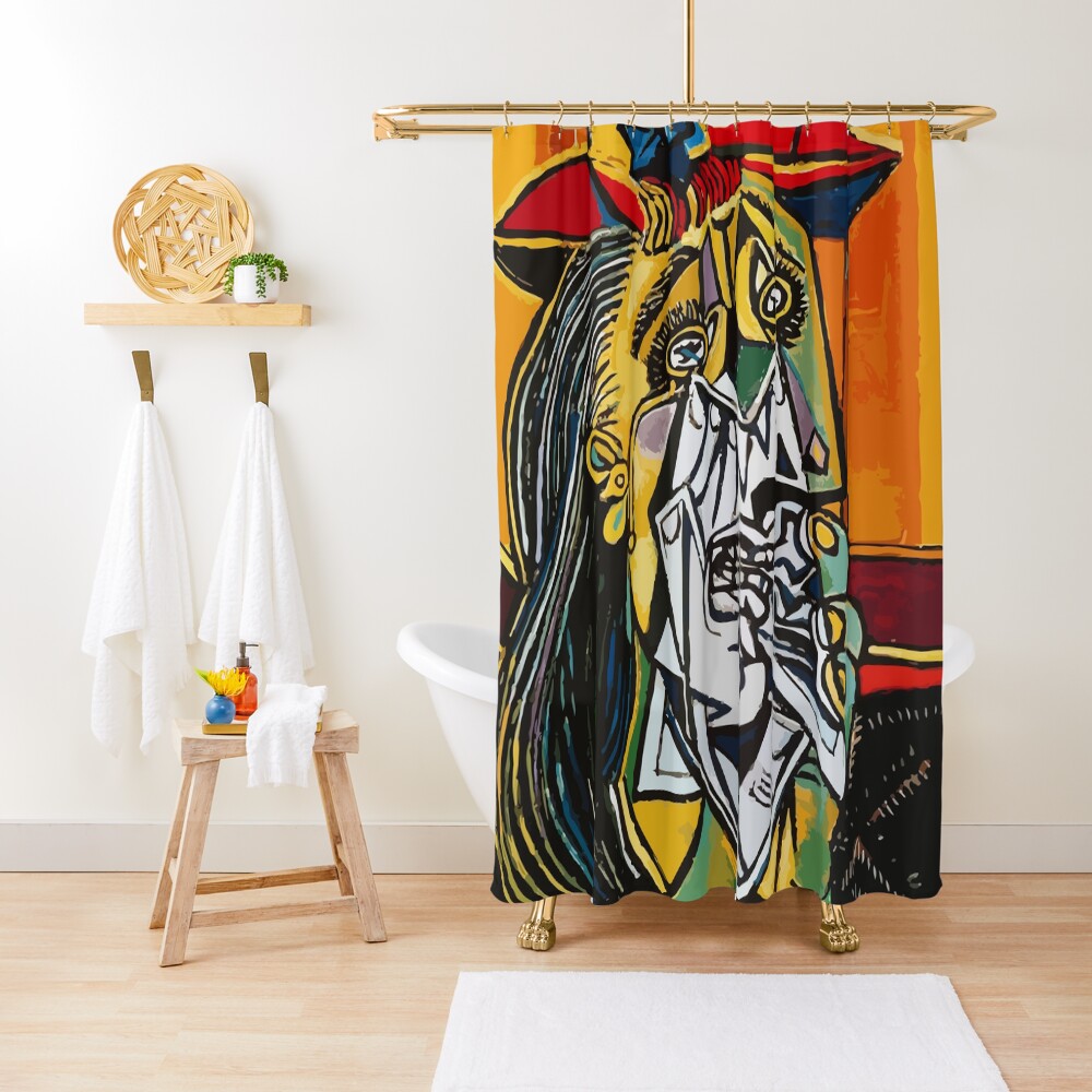 Pablo Picasso Crying Woman 1937 Artwork Shower Curtain