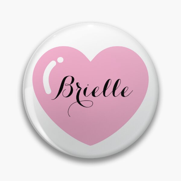 Item preview, Brielle Name with Pink Heart  designed and sold by Monika Howarth.