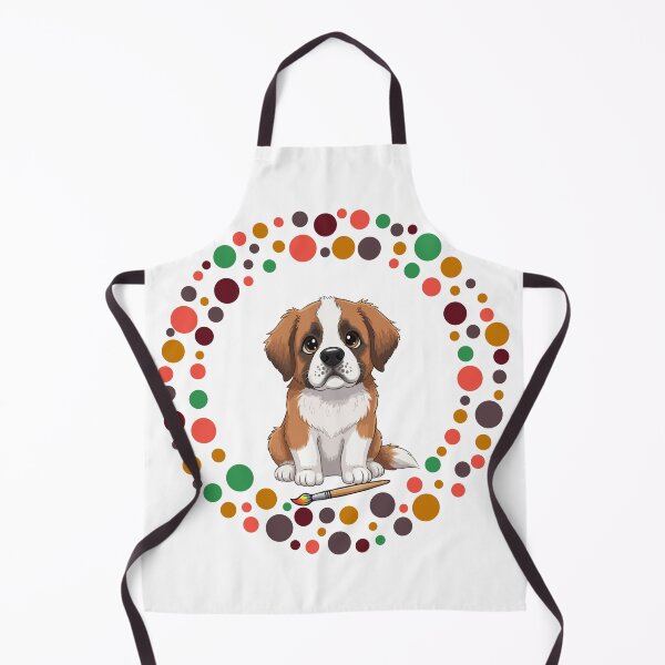 Artikelvorschau, Feiern Sie den Dot Day mit meinem Bernhardiner | Bunte Hundekunst entworfen und verkauft von The Real Life Symphony.