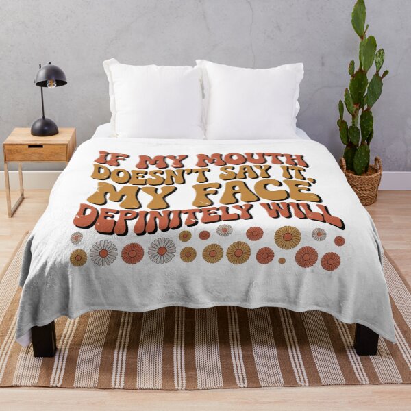 Item preview, If My Mouth Doesn’t Say It My Face Definitely Will, Funny Sarcastic Quote T-Shirt designed and sold by podlook.