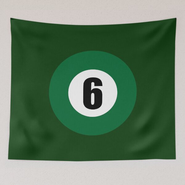Item preview, Number Six 6 Ball Design Logo Pool Billiards  designed and sold by Lartheviking.