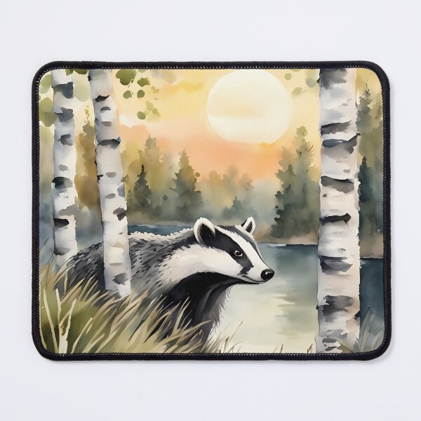 Item preview, Badger by a Forest Lake designed and sold by CalmnessbyChoice.