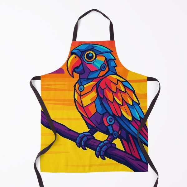 Item preview, Colorful geometric robotic parrot designed and sold by Dogandesighn.