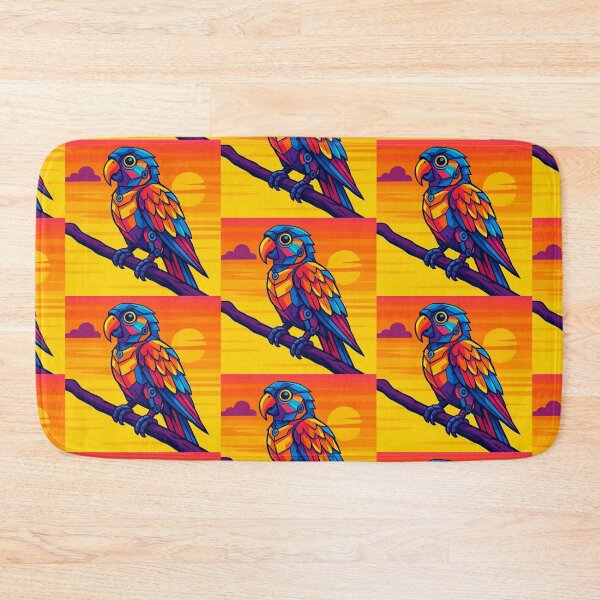 Item preview, Colorful geometric robotic parrot  designed and sold by Dogandesighn.