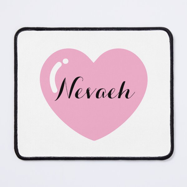 Item preview, Nevaeh Name with Pink Heart designed and sold by Artbymonika.