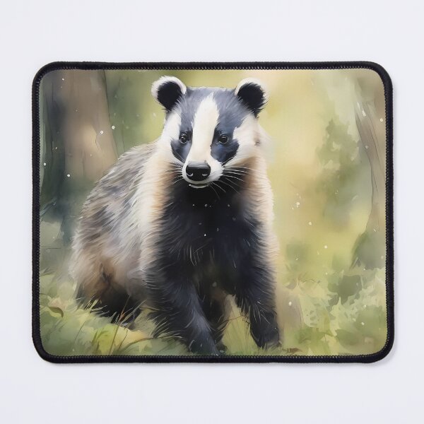 Item preview, Badger in Summer Forest designed and sold by CalmnessbyChoice.