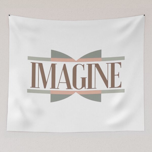 Item preview, Imagine A World: Minimalist Geometric Typography Design designed and sold by NewAspect.