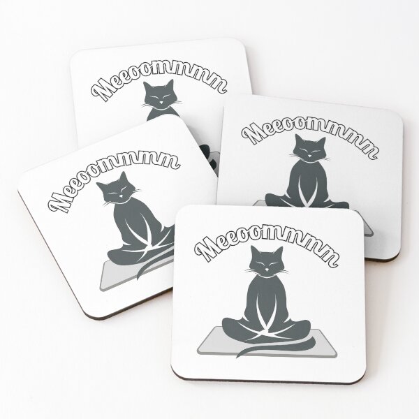 Item preview, Meeoommm – Meditating Black Cat Silhouette designed and sold by Zodilite.