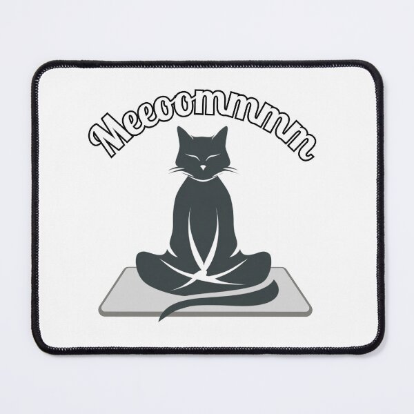 Item preview, Meeoommm – Meditating Black Cat Silhouette designed and sold by Zodilite.