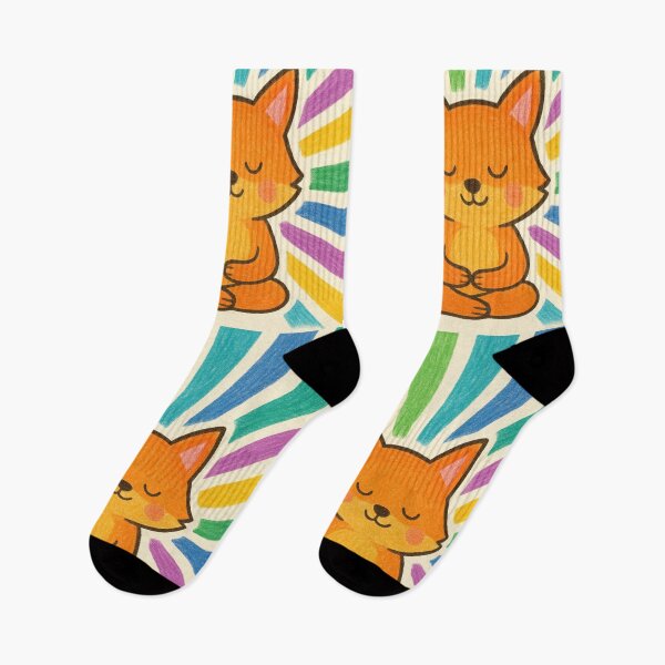Item preview, Meditating Fox Illustration designed and sold by TownWish.