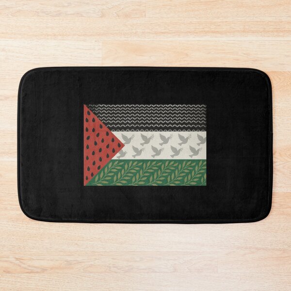Item preview, Palestine flag with watermelon doves olive branches Free Palestine Free Gaza designed and sold by Annika Shurafa.