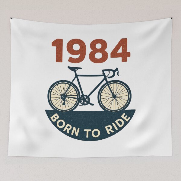 Item preview, 1984 Born to Ride Vintage Cycling Design designed and sold by Qbi Cycle & Co. – Cycling Apparel & Accessories.