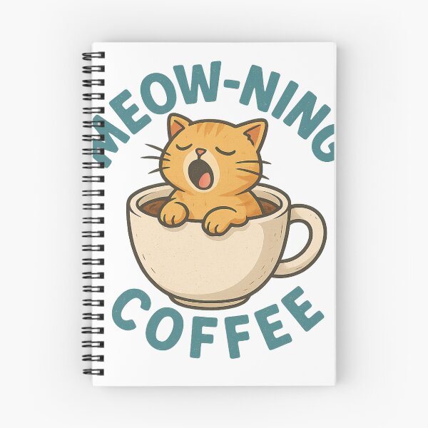 Item preview, Meow-ning Coffee Funny Cat Lover Design designed and sold by DMSdesigns1.