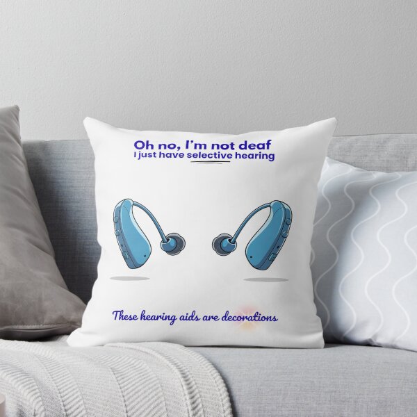 Item preview, Selective Hearing Funny Hearing Aid Shirt designed and sold by GlowinColor25.