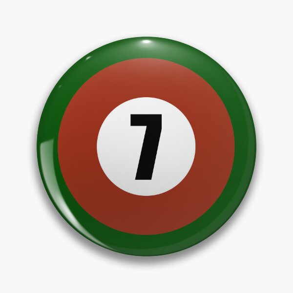 Item preview, Number Seven 7 Ball Design Logo Pool Billiards  designed and sold by Lartheviking.