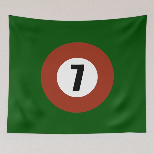 Item preview, Number Seven 7 Ball Design Logo Pool Billiards  designed and sold by Lartheviking.