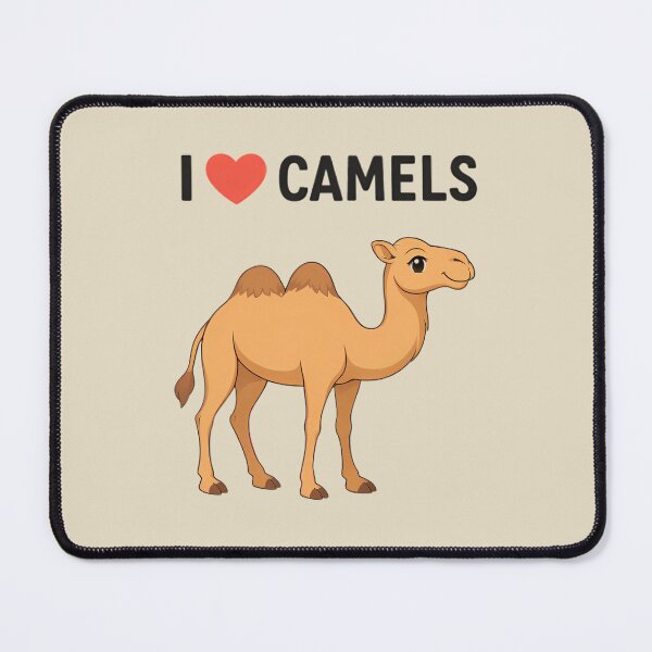 Item preview, Kawaii Anime Camel In the Desert – “I ❤️ Camels”  designed and sold by Twittlefish.