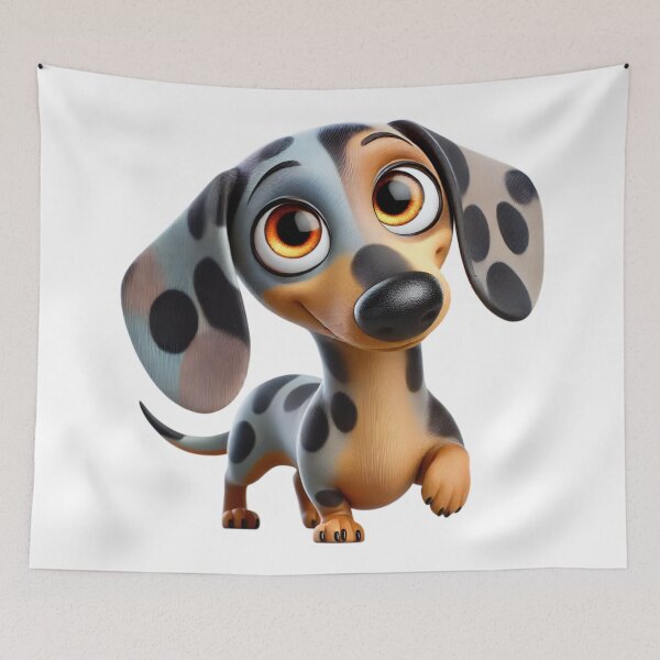 Item preview, Adorable Dapple Dachshund designed and sold by Sillytoe.