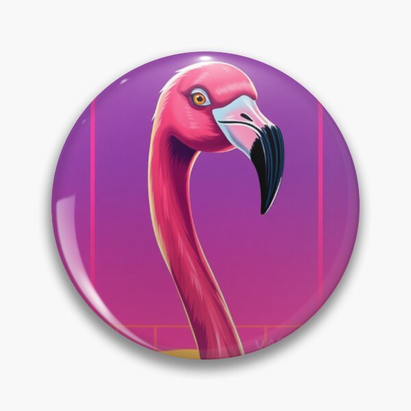 Item preview, 80s Retro Flamingo designed and sold by Tiwtiws.