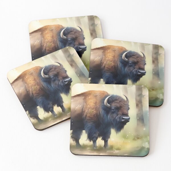 Item preview, Buffalo in a Forest designed and sold by CalmnessbyChoice.